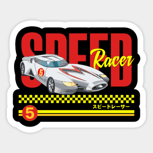 Speed Racer Mach 5 Retro Sticker